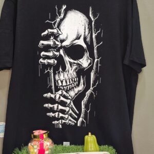 Camiseta negra calavera