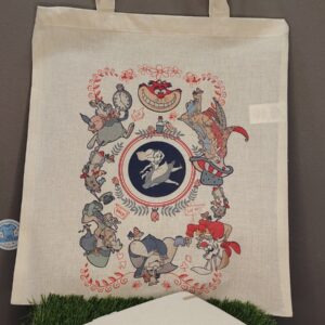 Totebag natural alicia en el pais de las maravillas